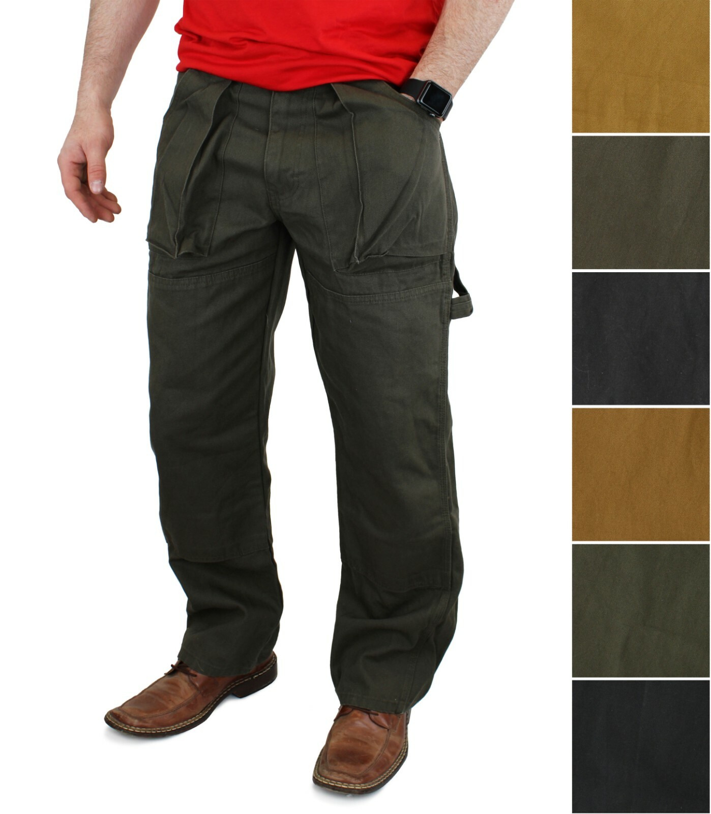 Dickies Men's Carpenter Pants Relaxed Fit Duck Canvas 9-Pocket Straight Leg Pant