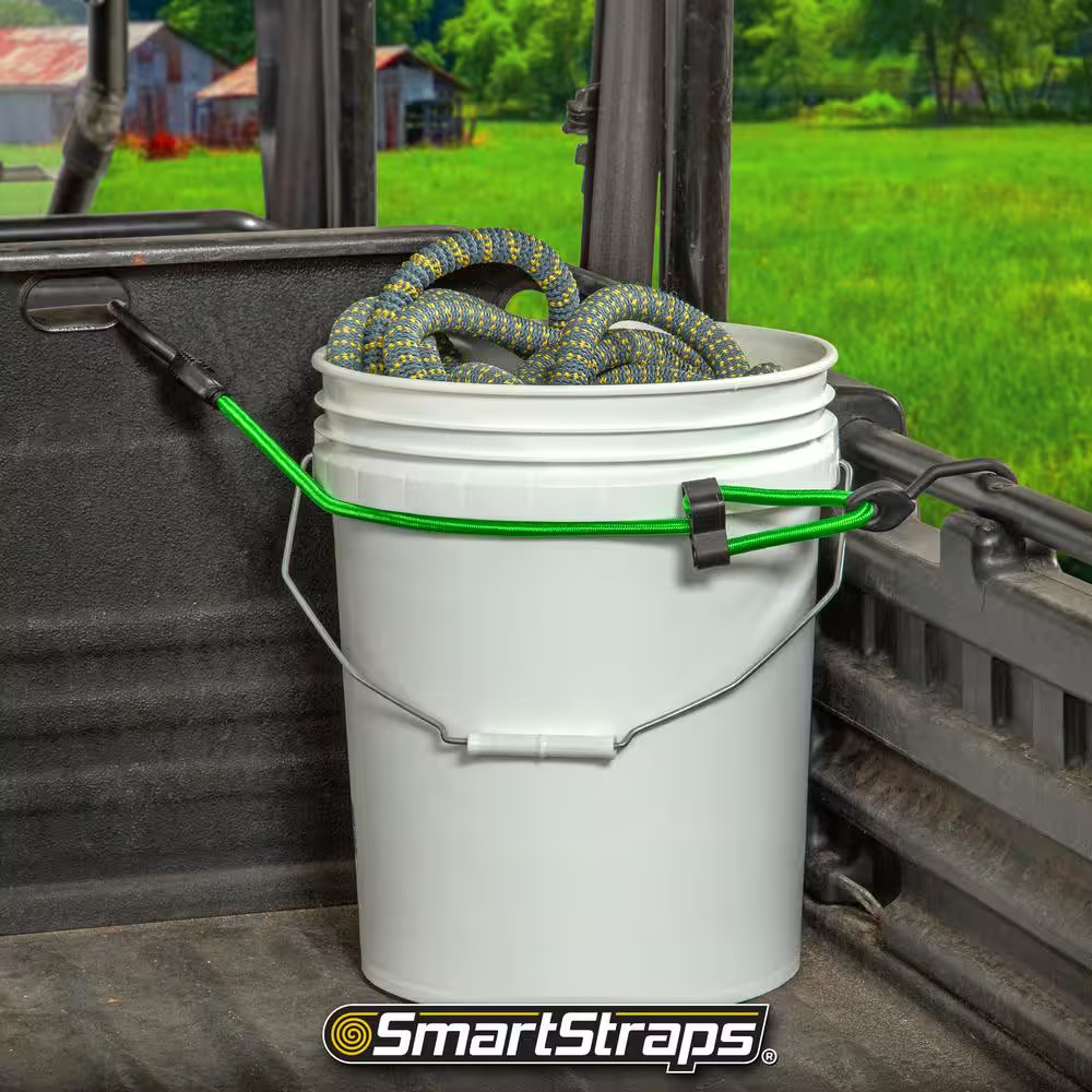 Super Strong, Adjustable Bungee Cord with Hooks Value Pack Assortment - 5 Piece