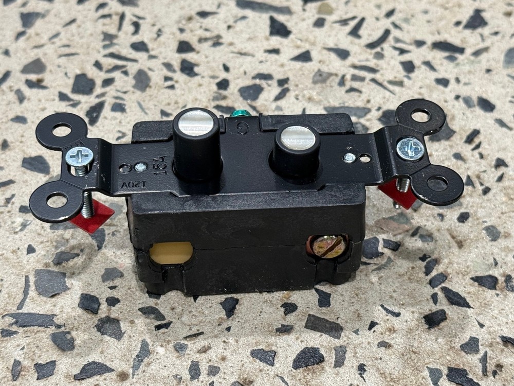 SOLID CLICK/CLUNK! Antique Reproduction Push Button Light Switch - Three-Way!