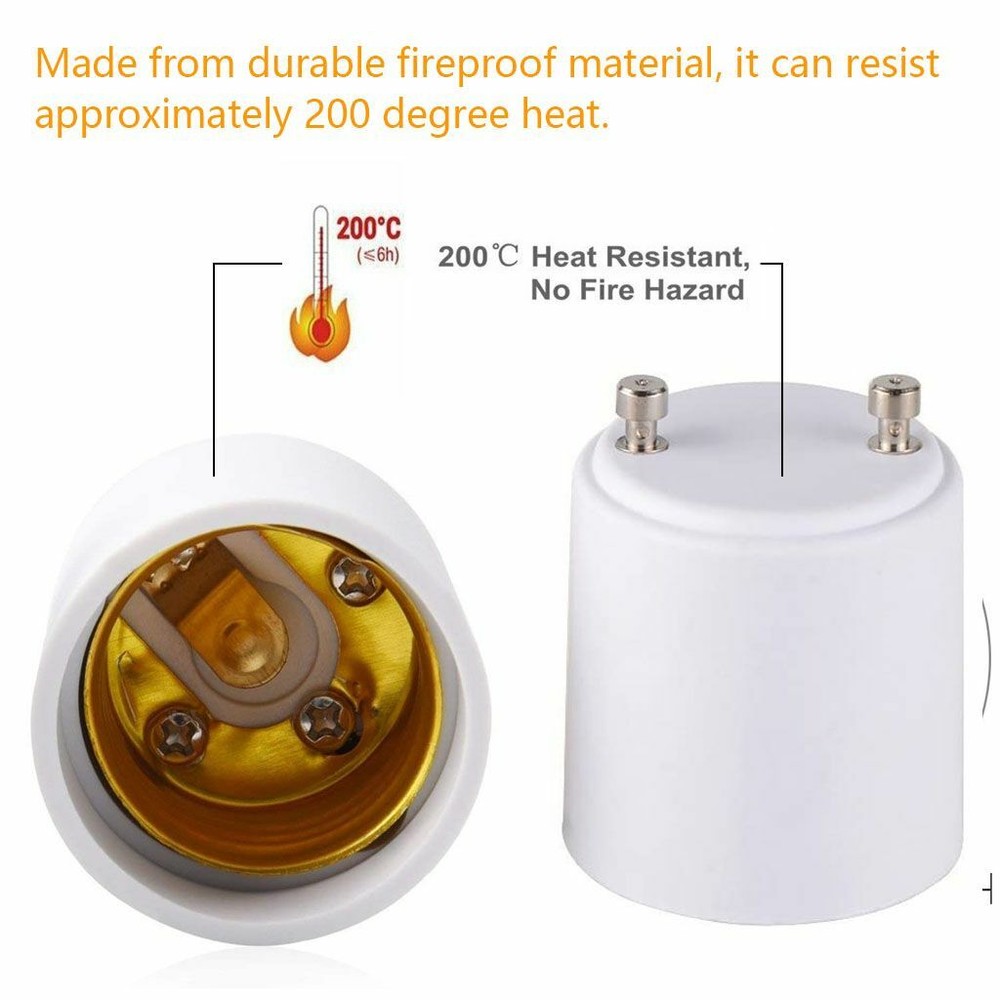 GU24 To E27 /E26 Screw LED Light Lamp Bulb Base Adapter Socket Converter Adaptor