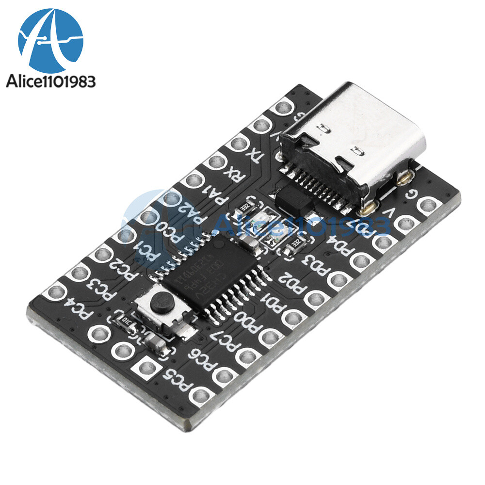 5pcs CH32V003F4P6 Core Development Board 32-bit RISC-V Processor IIC SPI Type-C
