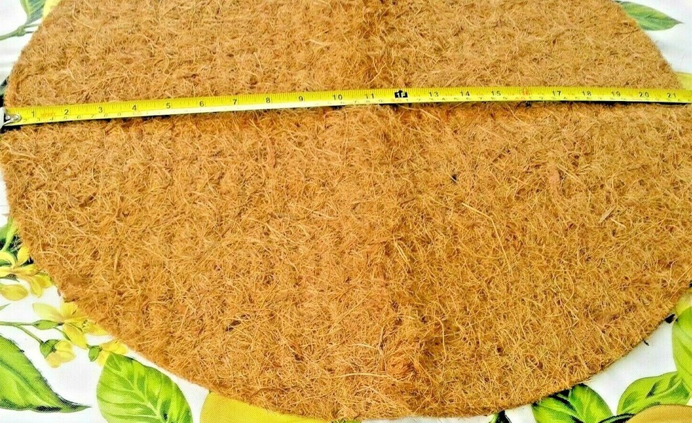 4 COCO MAT LINERS FLOWER VEGETABLE BASKETS EXTRA LARGE SIZE 21 1/2" DIAMETER