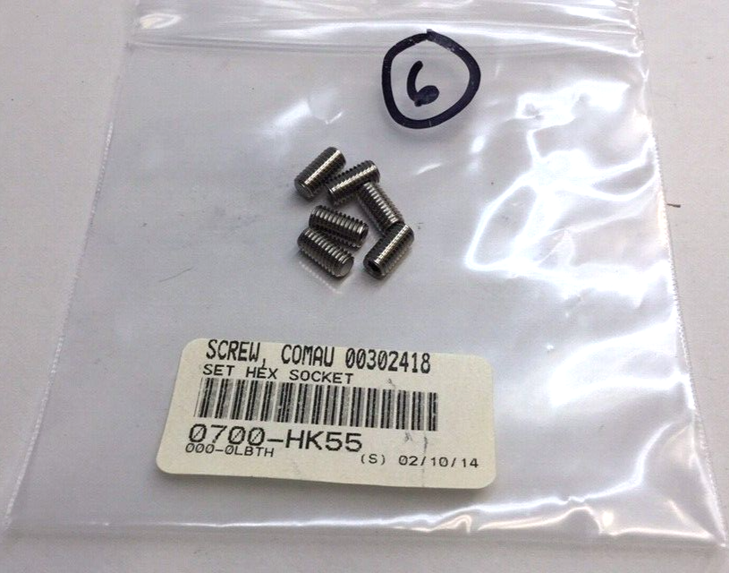 Comau 00302418 Hex Set Socket Screw (Pack of 6)