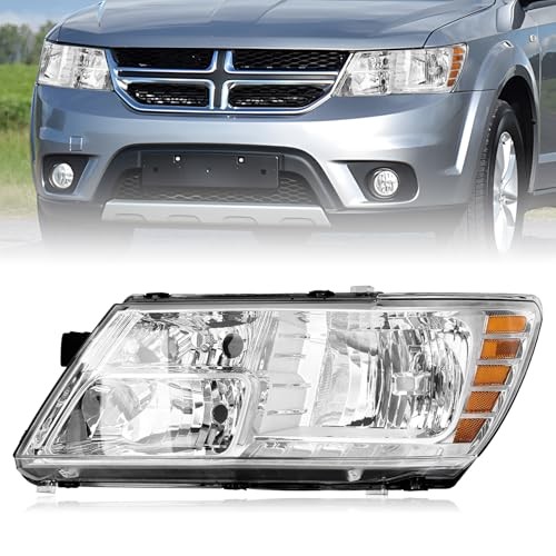 Headlight Assembly Compatible with 2009-2020 Dodge Journey Driver Left Side
