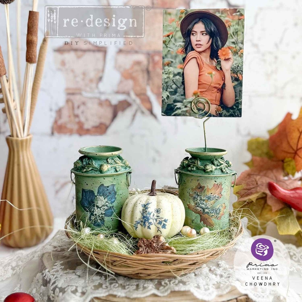 Redesign With Prima PUMPKIN PATCH GALORE Small Decor Transfer, Fall Decal