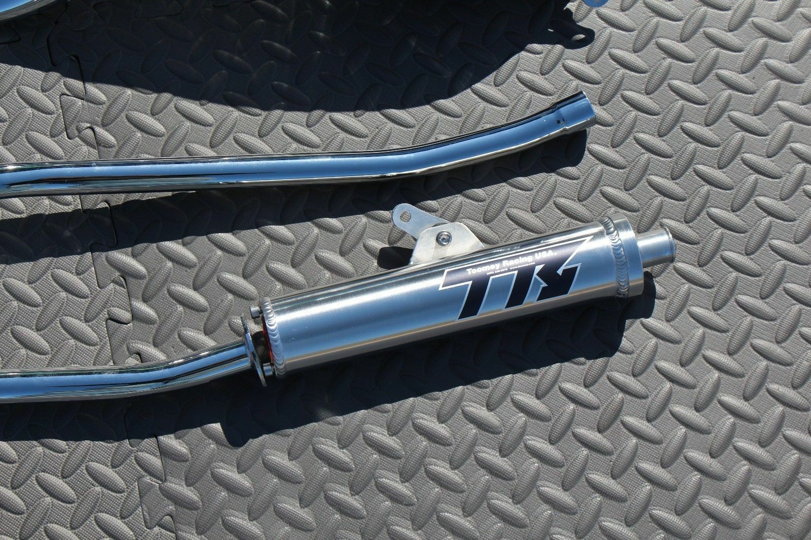 NEW Yamaha Banshee CHROME Toomey Racing T5 Pipes + T-5 silencers 1987-2006