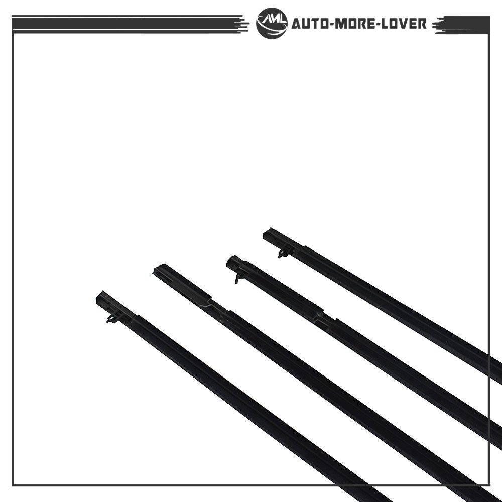 For 2006-2011 Honda Civic Car 4X Weather Strip Window Moulding Trim Seal Belt