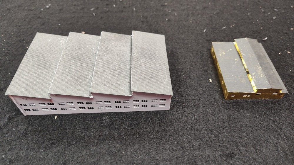 1/350 Scale Brass Buildings, Built.