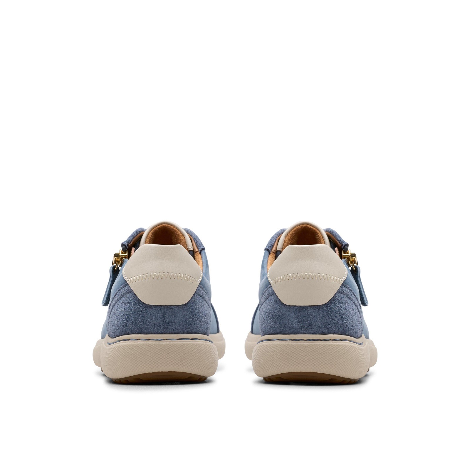 Clarks Womens Nalle Zen Blue Leather Casual Shoes