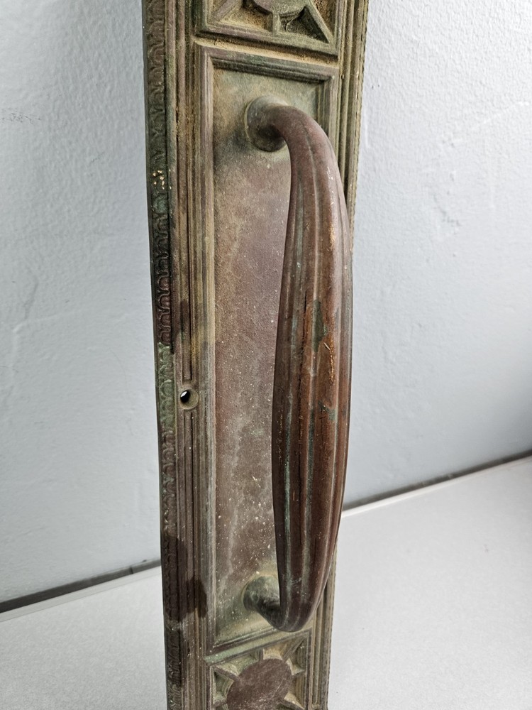 Antique Copper Door Handle Large