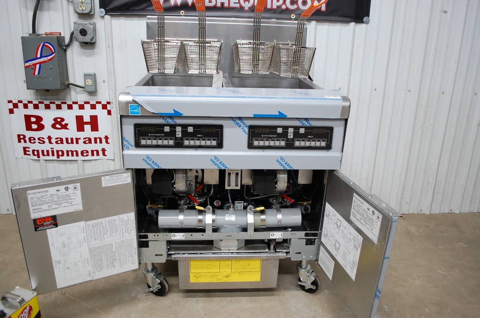 Frymaster FPPH255CSE Natural Gas 50 LB 2 Vat Double Fryer w/ Filter 2022 Model