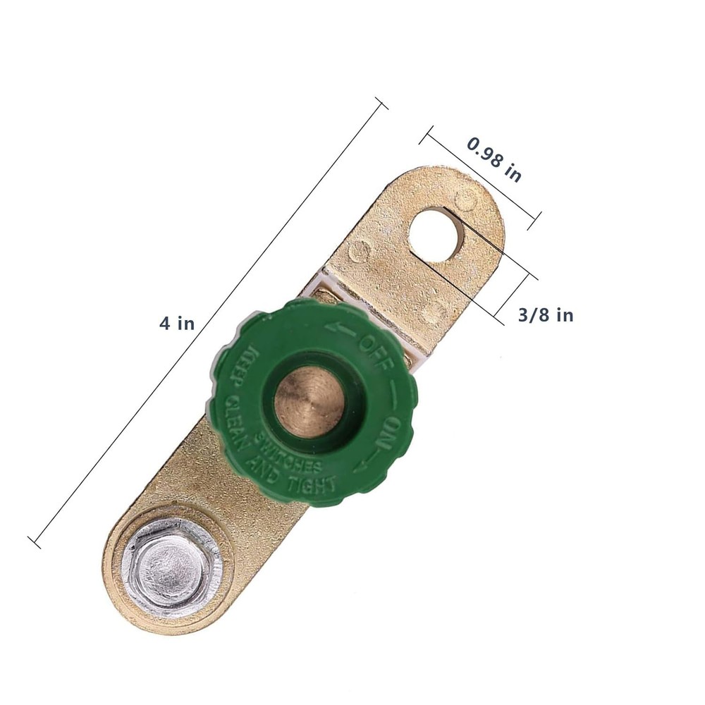 2 X Car Battery Terminals Quick Disconnect Switch Side Post Battery Shut/Cut Off