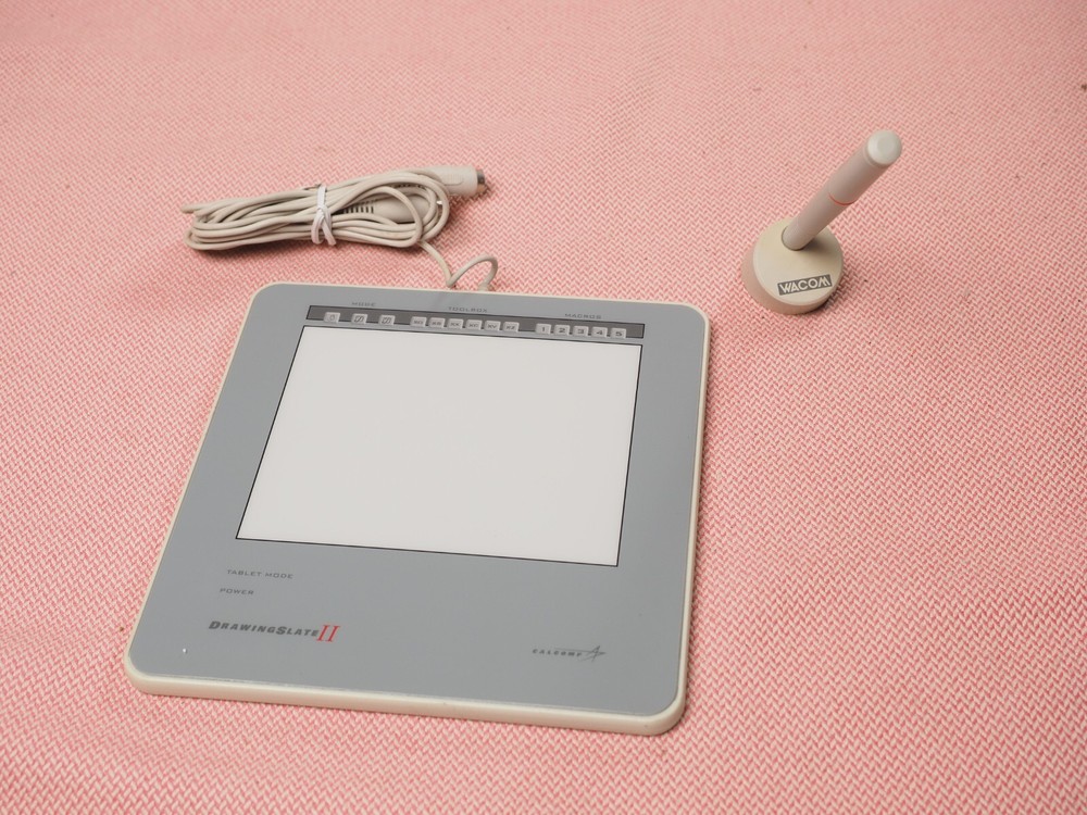 CALCOMP Drawing Slate II Macintosh 4x5 GRAPHICS TABLET BOARD Pen