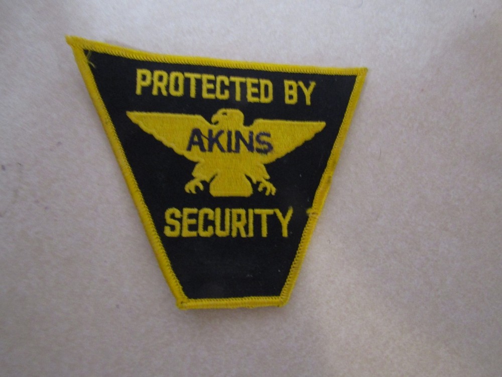 PATCH LAW ENFORCEMENT SECURITY PROTECTED BY AKINS SECURITY GEORGIA UNSURE