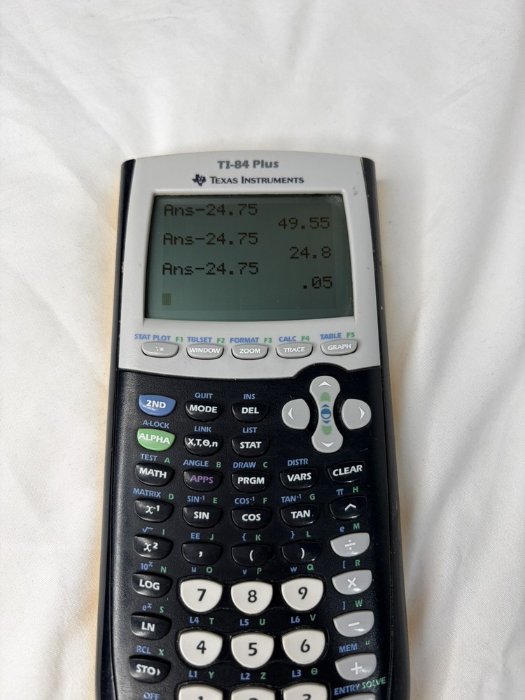 Texas Instruments TI-84 Graphing Calculator - Black
