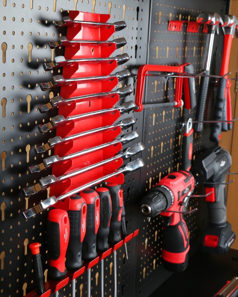 EXCITED WORK Work Bench,Hook Kit for Home Workshop Storage Tool and DIY Projects