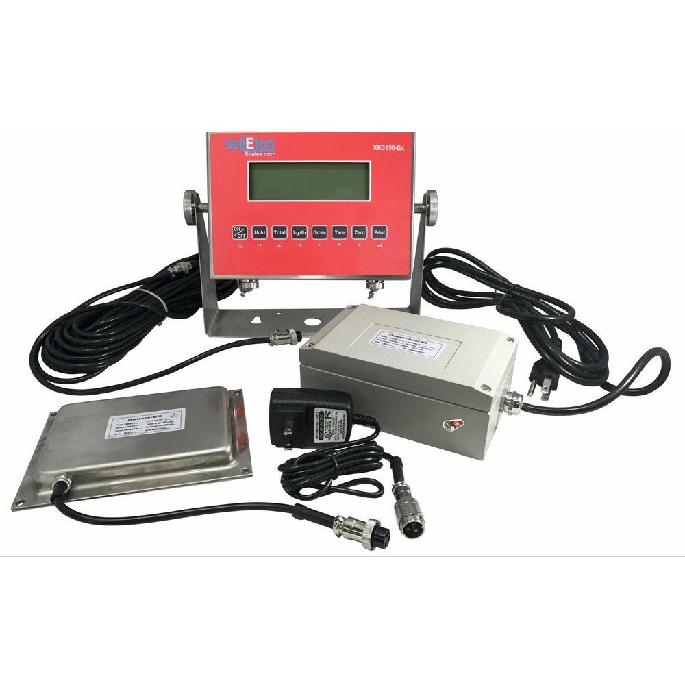 Selleton LCD Xk3150-EX Explosion Proof Indicator with AC Adapter and battery