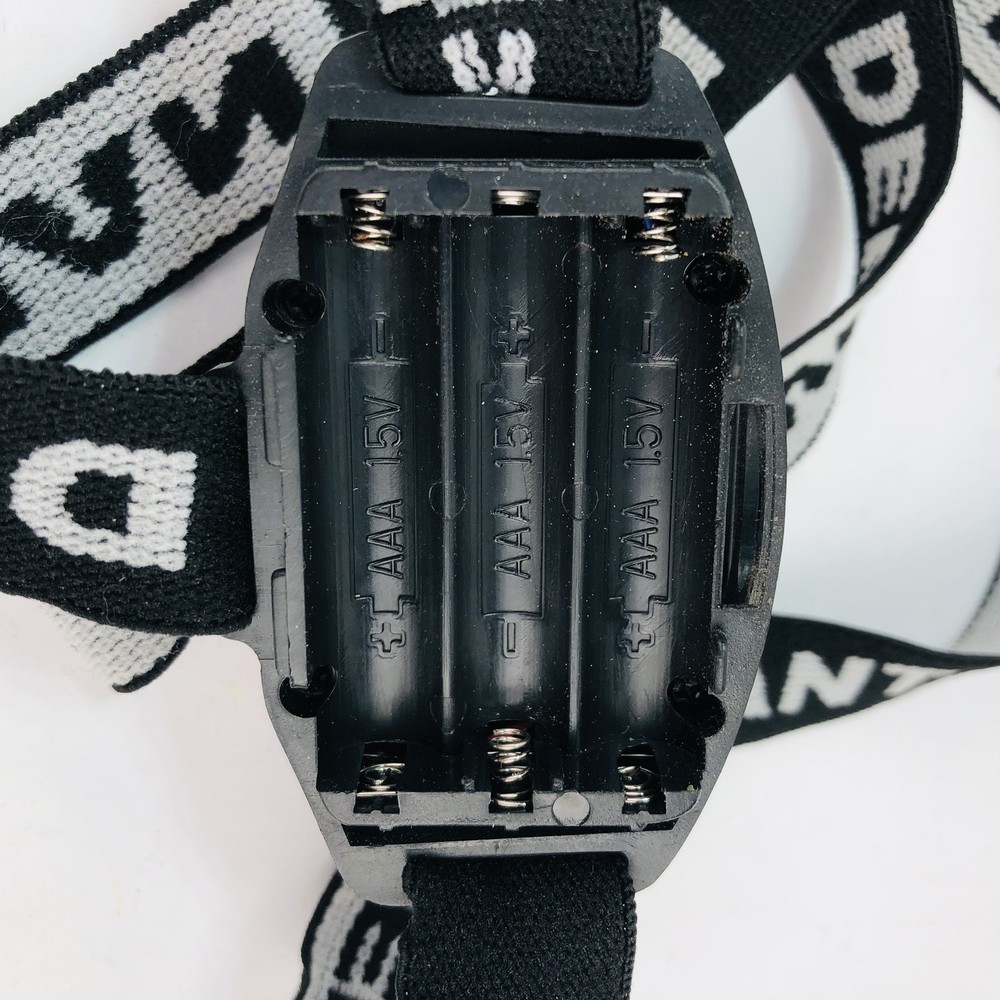 Defiant Headlight Head Lamp Light Forehead Camping Adjustable Straps Tested EUC