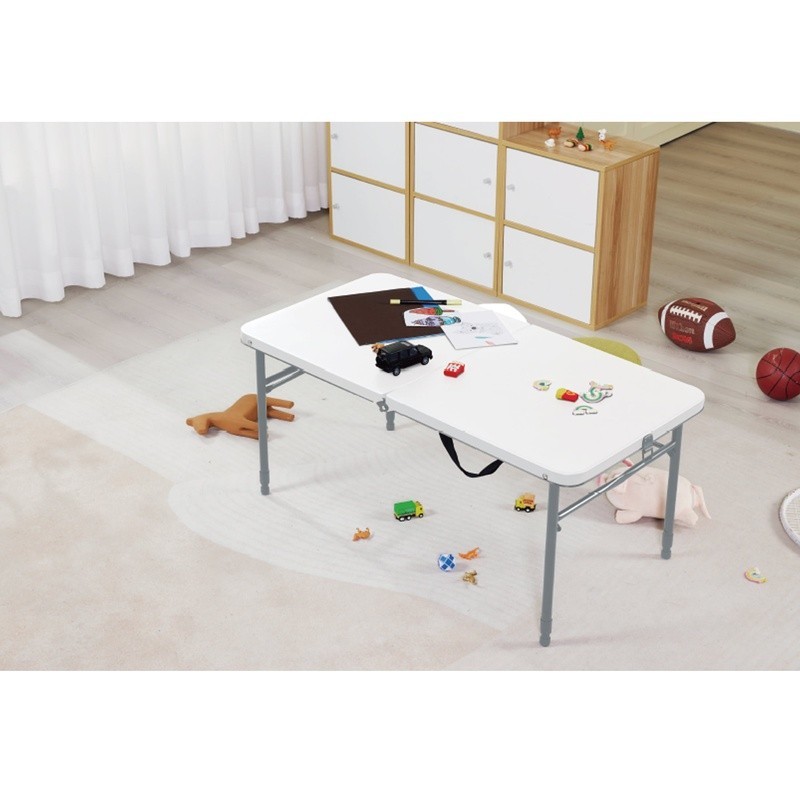 40" Folding Table Portable Adjustable Height Outdoor Indoor Table Easy Storage