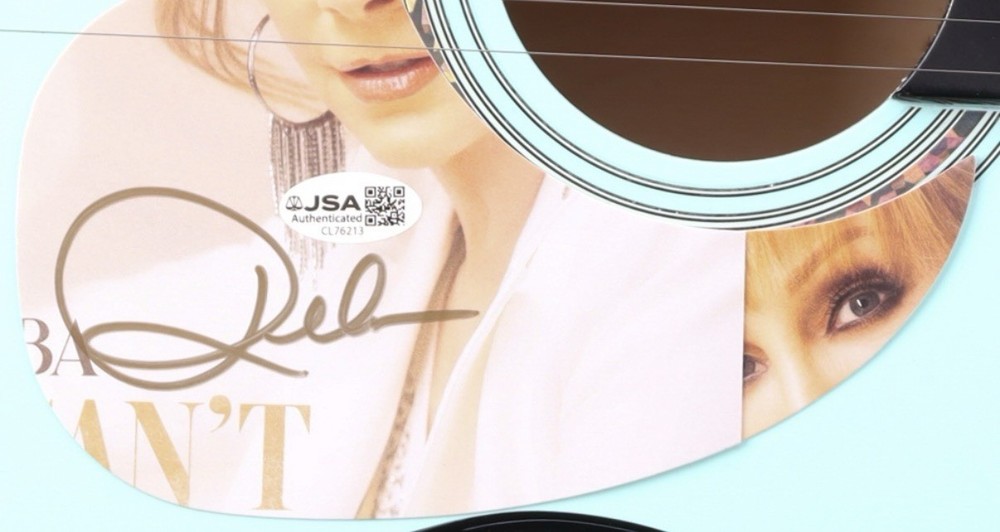 Reba McEntire Signed Custom Pickguard Jsa Authentic Autograph