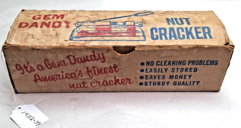 Gem Dandy Vintage Nut Cracker with Original Box, USA