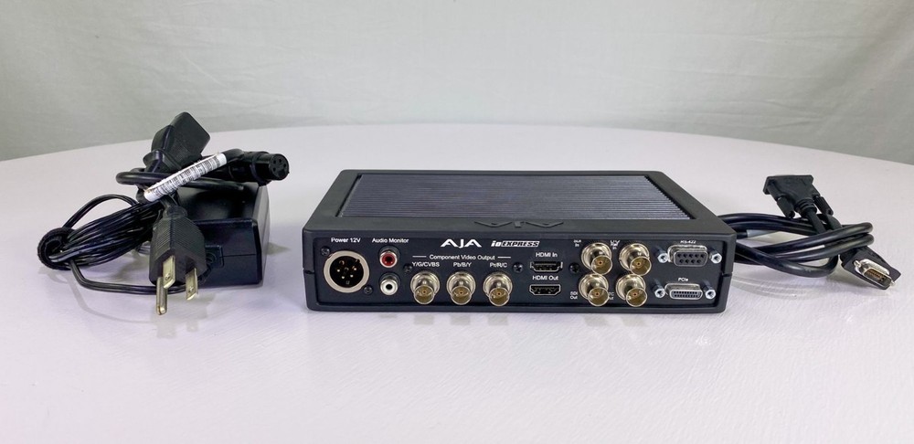 AJA ioExpress Computer Interface for Final Cut ProX etc with cables