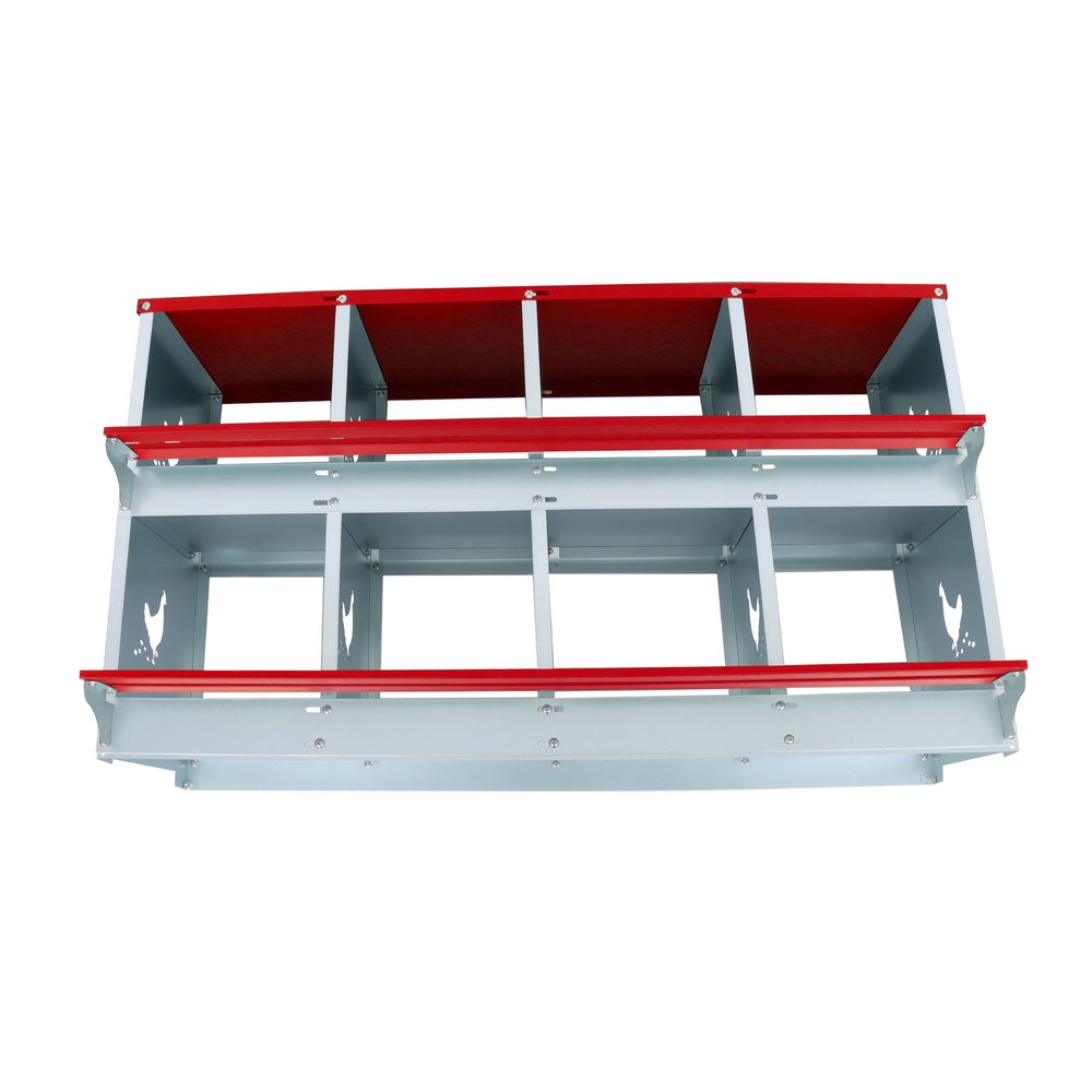LABLT Chicken Nesting Boxes 8 Compartment Metal Poultry Nest Box For Chicken