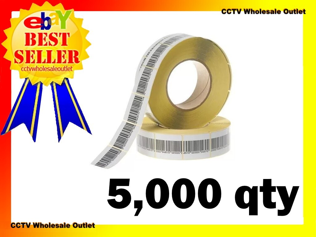 5000 PCS CHECKPOINT ® COMPATIBLE LABEL TAG 8.2Mhz  3X4 cm