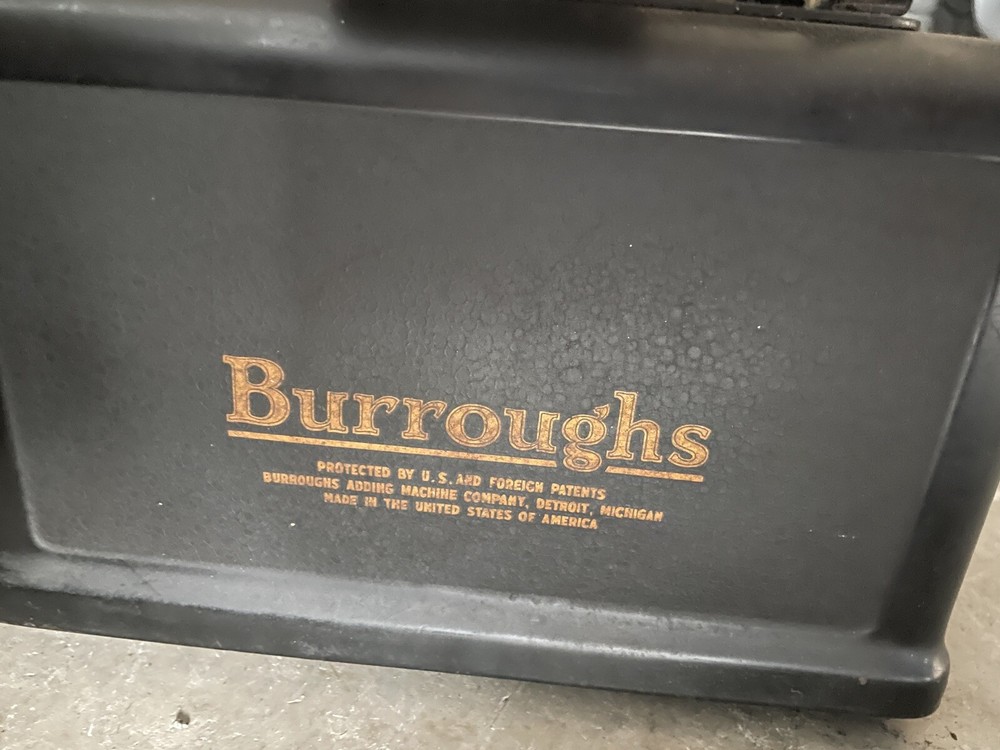 Antique Burroughs Mechanical Adding Machine