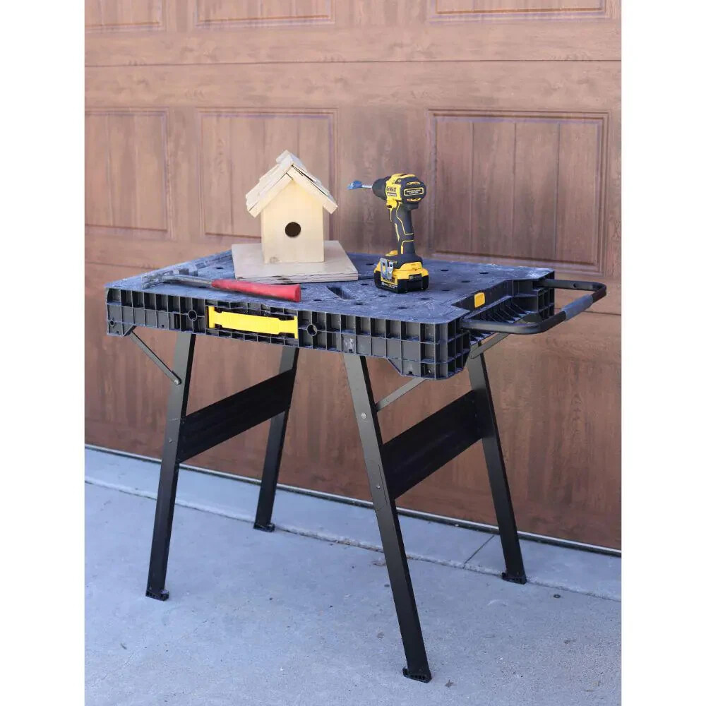 dewalt workbench folding table lightweight sturdy large surface work portable