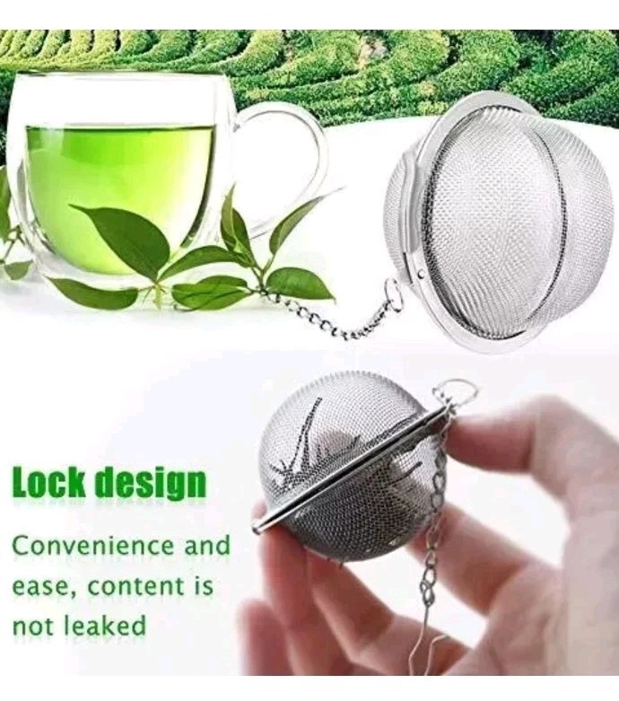 2PCS Stainless Steel Mesh Tea Infuser Diffuser Strainer Steeper For Filtering