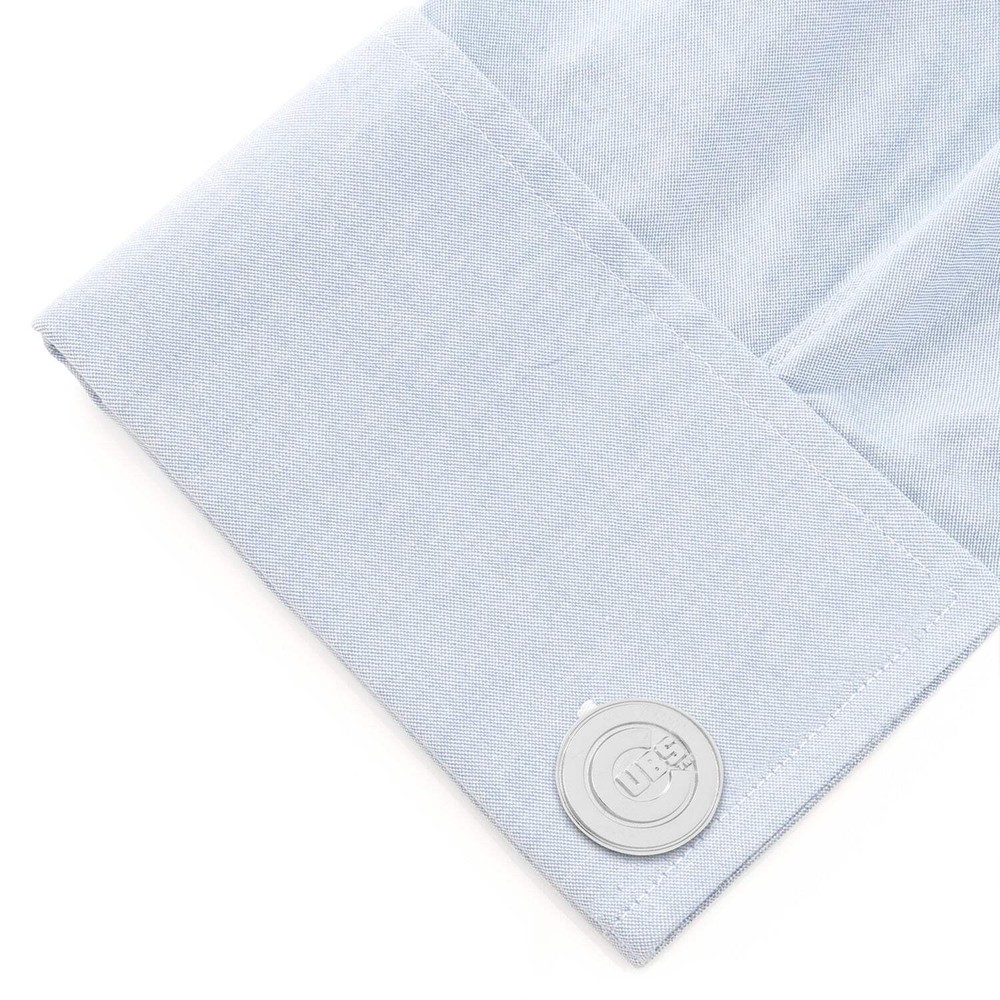 MLB Chicago Cubs Silver Edition Cufflinks