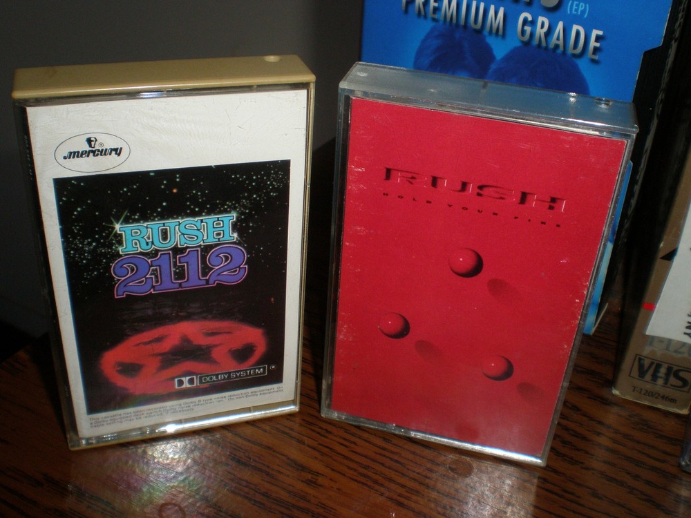 RUSH 2112 HOLD YOUR FIRE CASSETTE TAPES