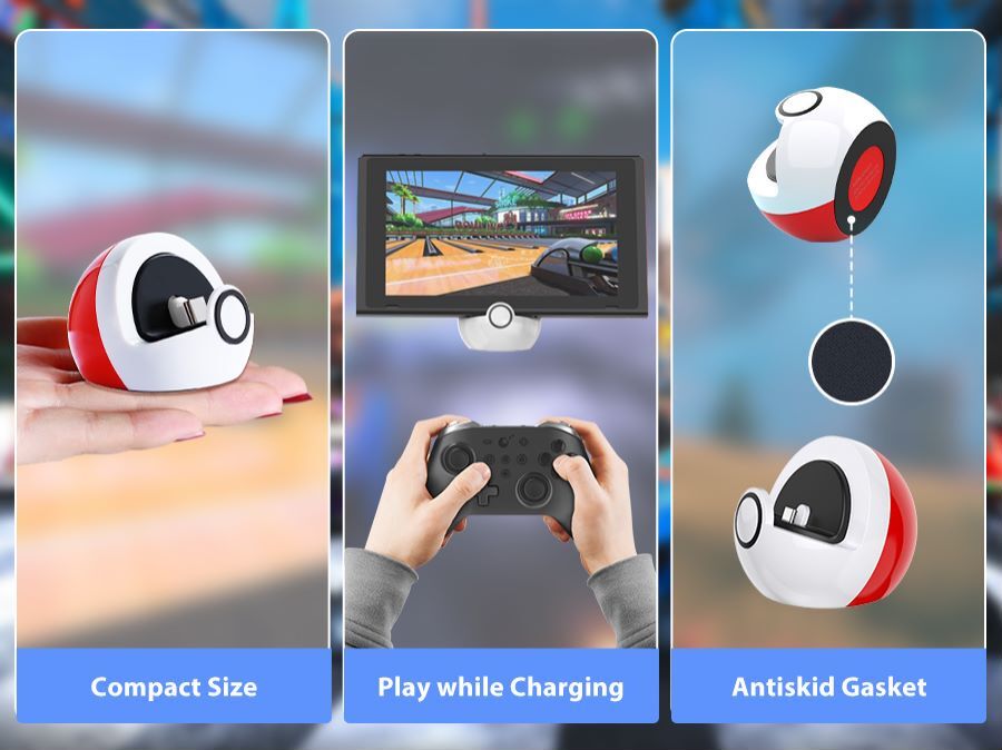 Tiny Charging Stand For w/USB Nintendo Switch/Switch Lite/OLED Charging Stand