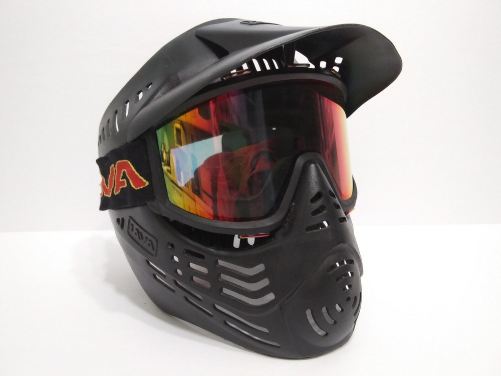 JAVA Paintball Mask Kingman Black Face Lens Shield