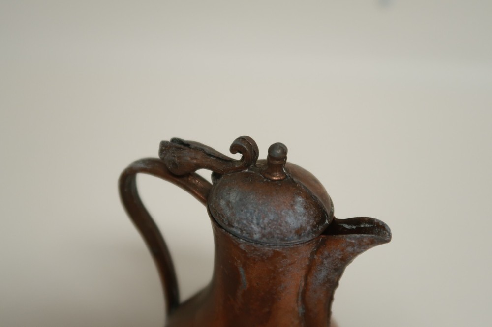Small Pitcher 4.5" Tall Artistic Bronze Colored Decorative