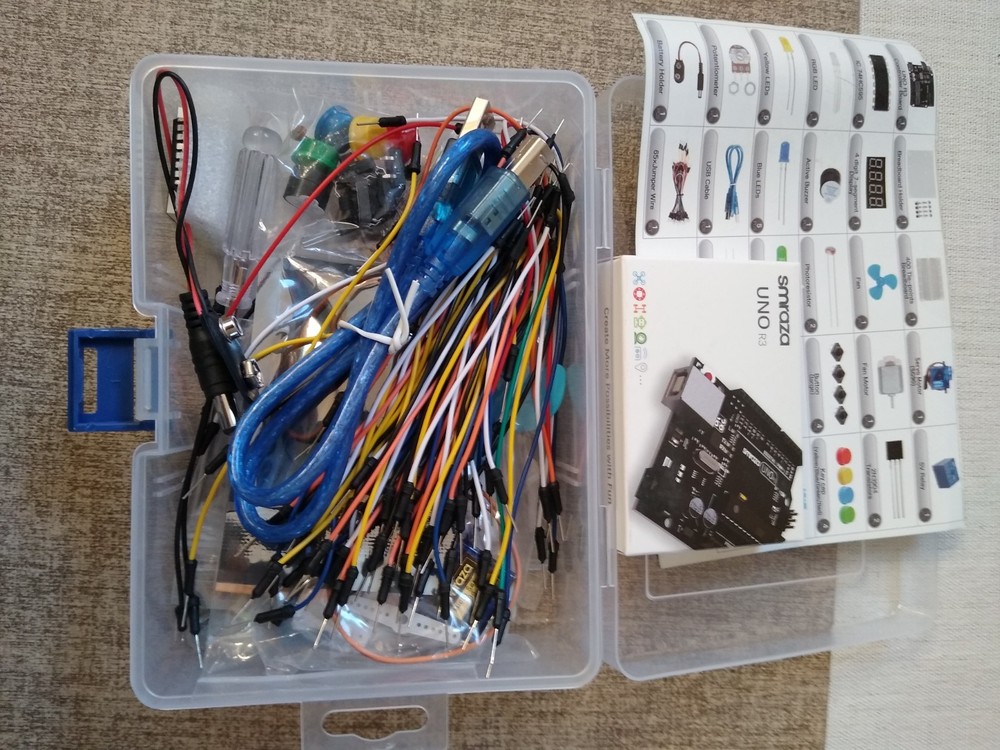 ELEGOO Electronics Fun Kit and Smraza S19 starter kit