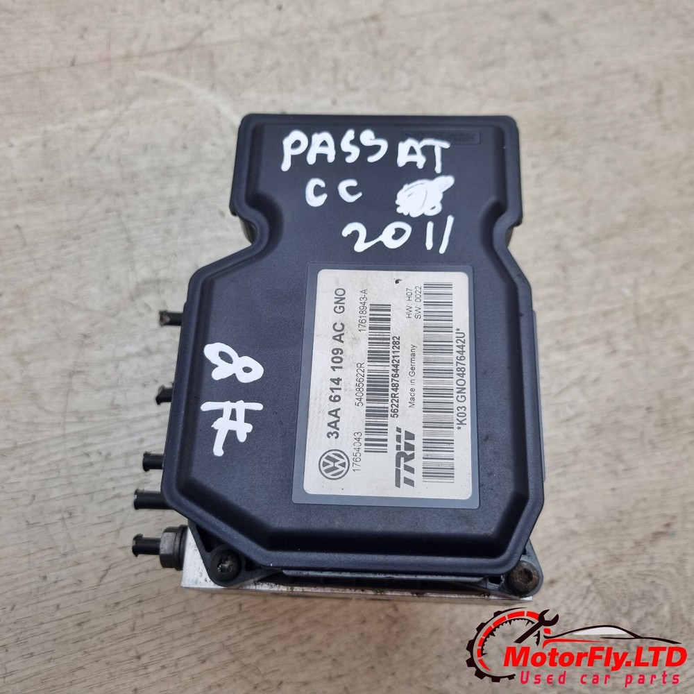 2011 VW PASSAT CC 2.0 TDI ABS PUMP CONTROL MODULE 3AA614109AC