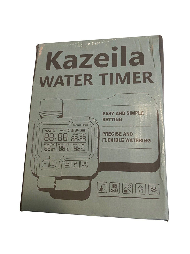 Kazeila Hose Watering Timer Programmable Sprinkler Timer for Garden Lawn Yard