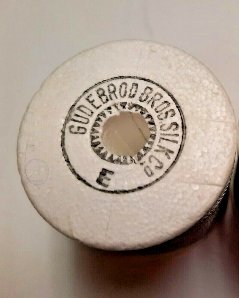 Gudebrod Nylon Rod Winding Thread Size E Gray 100 Yard Spool Fly Tying