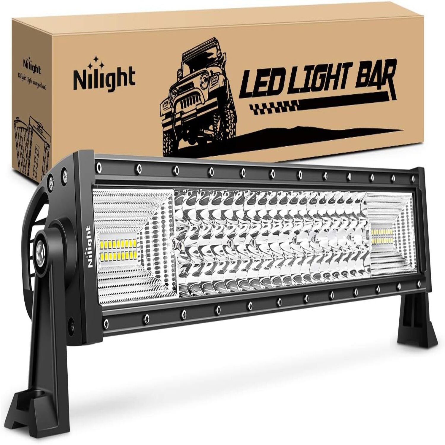 Pre-Owned Nilight 22" Triple Row LED Light Bar Flood/Spot Combo