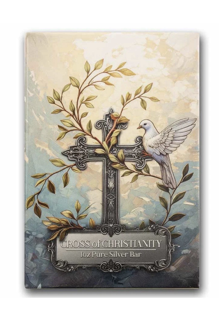 Cross of Christianity 1 oz Silver Bar PAMP Suisse 2026 Niue BOX 5000 Made SEALED