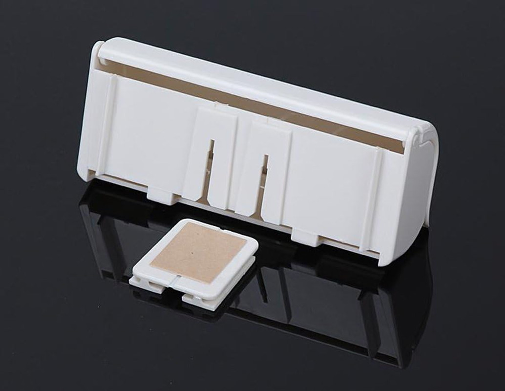 Toothbrush Holder with Cover, Space-Saving Dustproof (Ivory White)