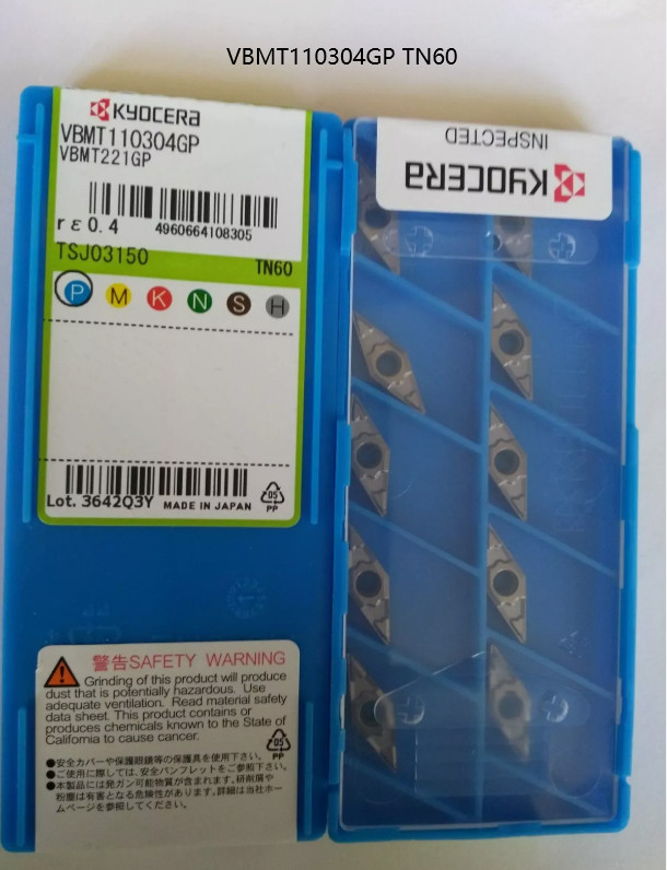 10 PCS  ORIGINAL  INSERTS    VBMT110304GP TN60