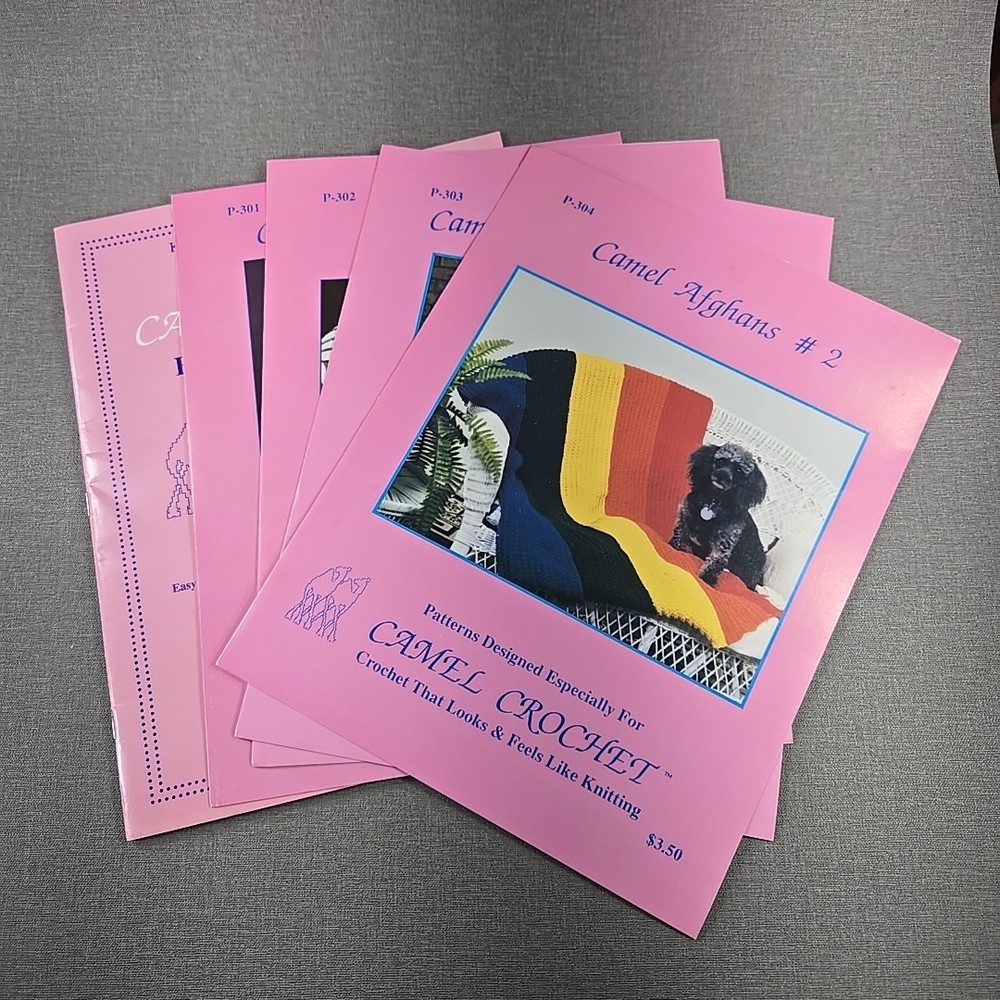 Camel Crochet Basic Instruction Book & 4 Starter Patterns Naka Pillman