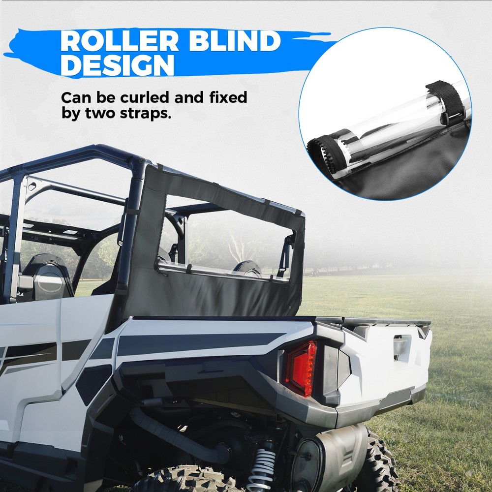 Soft Back Panel Rear Window windshield for Polaris General XP 1000 2016-2023