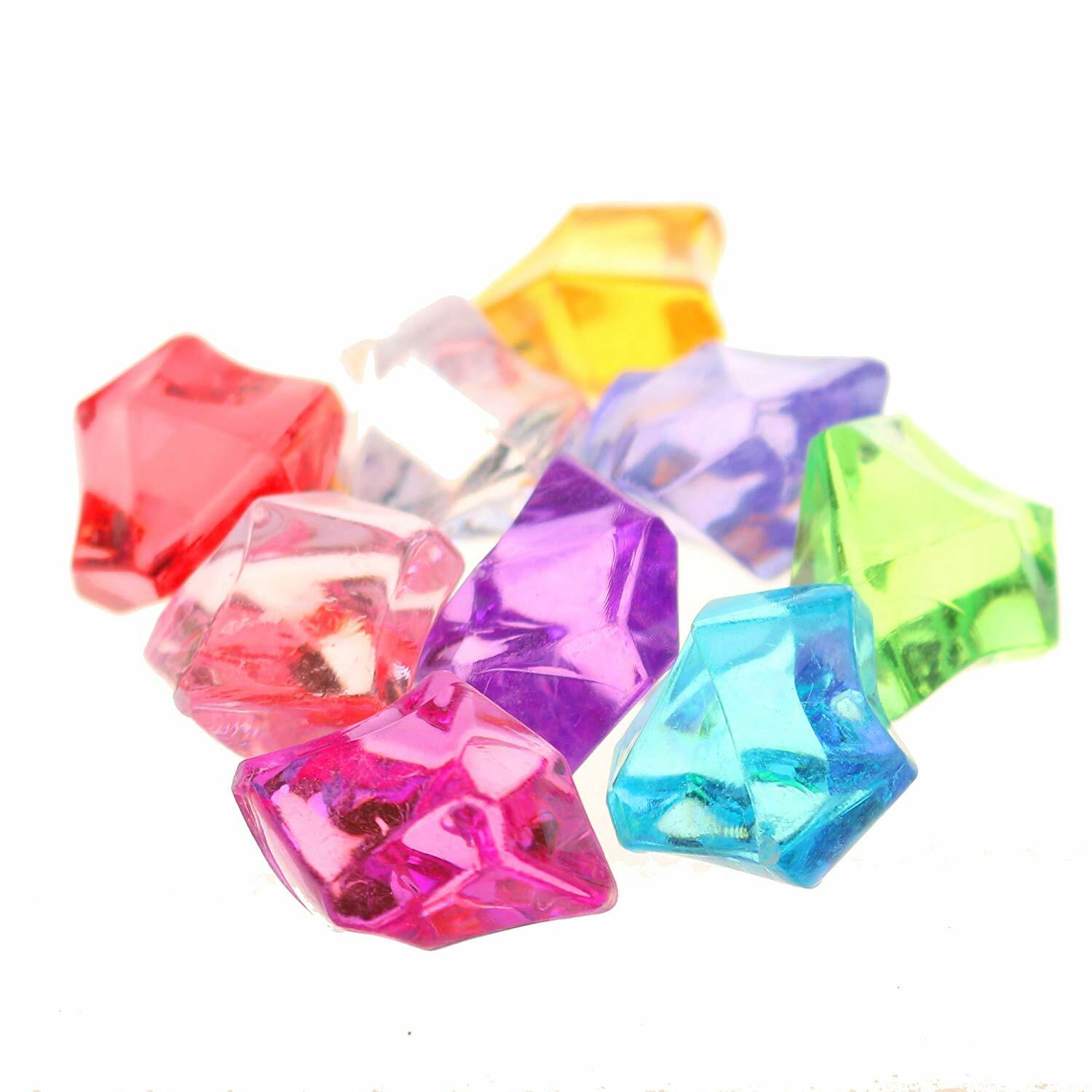 PMLAND Acrylic Jewels Gems, Bulk 1 Pound per Bag, Approximately 160 Pieces