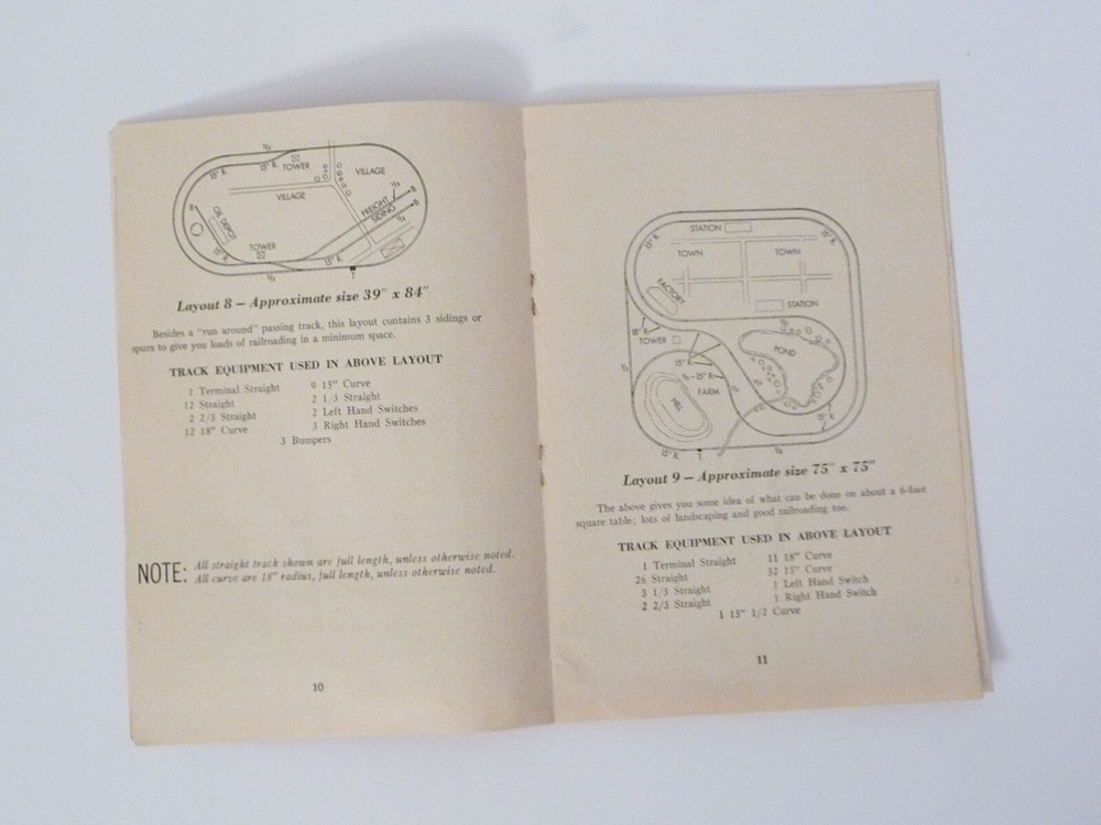Gilbert Instructions for Assembling and Operating HO Trains 1955 Vintage
