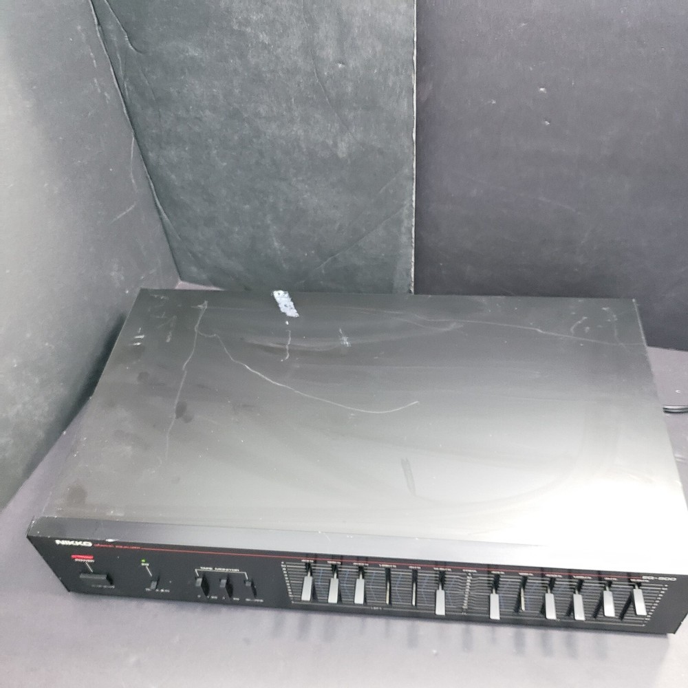 Nikko Black EQ-500 Stereo Graphic Equalizer - Tested and Working