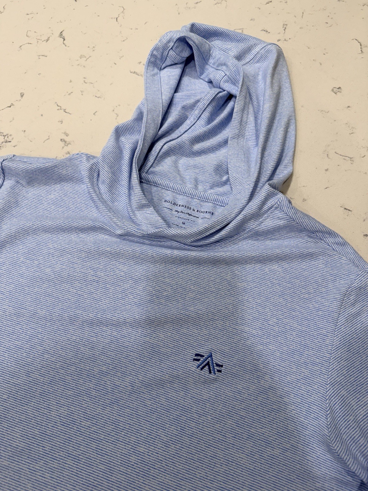 Men’s Holderness & Bourne Golf Hoodie. Congaree Golf Club. New. Blue. Medium.